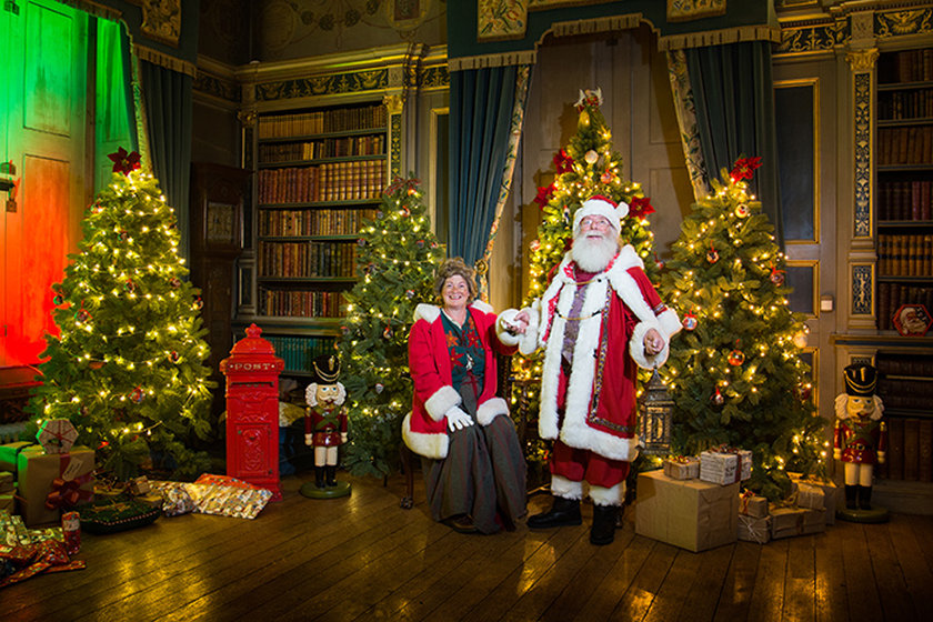 Corporate photography at Warwick Castle with Father Christmas