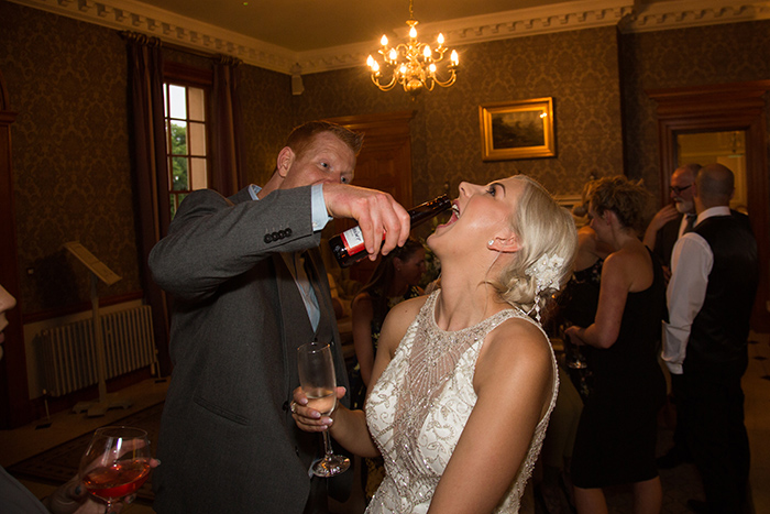 Wedding photography at Brockencote Hall.