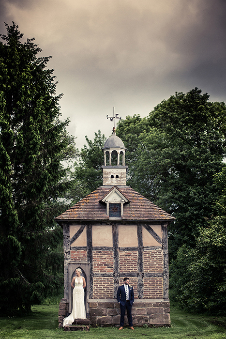 Wedding photography at Brockencote Hall.