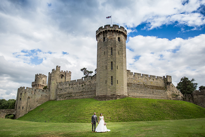 Wedding photography at Warwick Castle