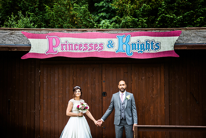 Wedding photography at Warwick Castle