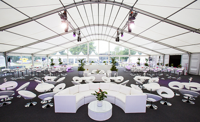 Force India, at Silverstone, with Fews Marquees.