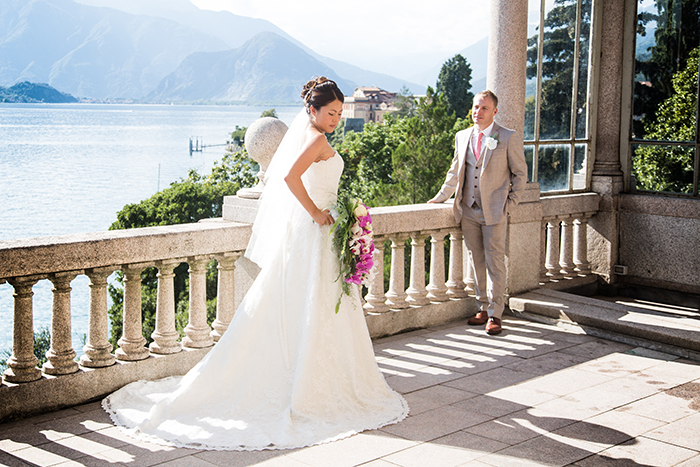 Destination wedding photography at Lake Maggiore, Italy.