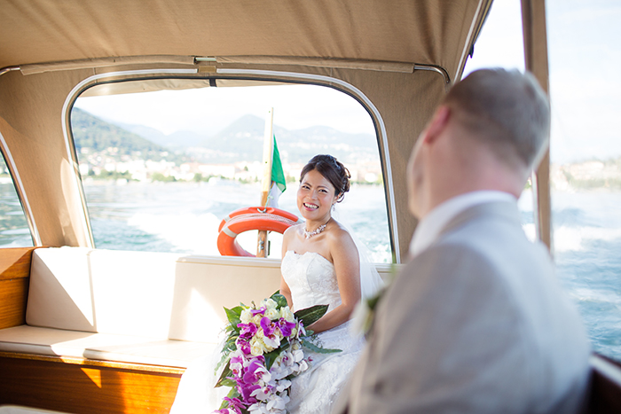 Destination wedding photography at Lake Maggiore, Italy.