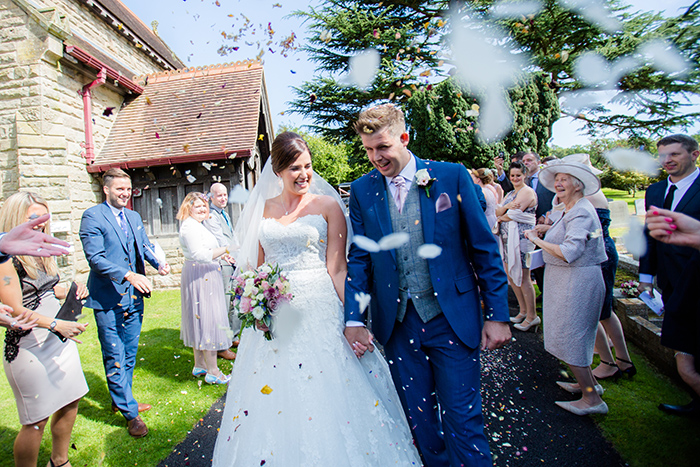 Wedding photography at Brockencote Hall.