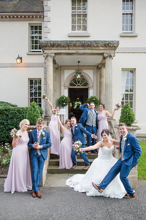 Wedding photography at Brockencote Hall.