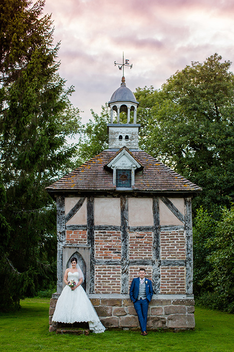 Wedding photography at Brockencote Hall.