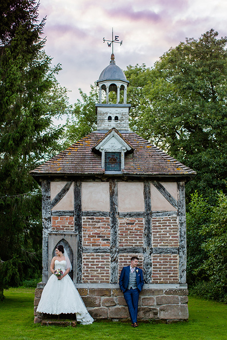 Wedding photography at Brockencote Hall.