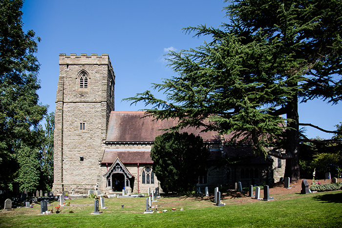 Wedding photography at Brockencote Hall.