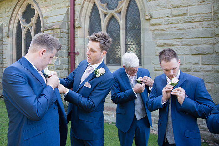 Wedding photography at Brockencote Hall.