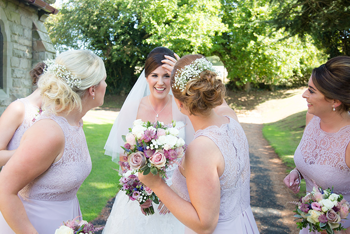 Wedding photography at Brockencote Hall.