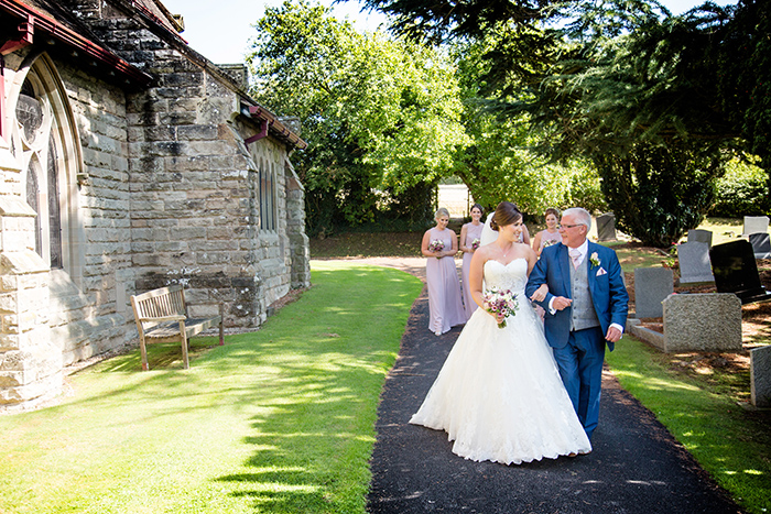 Wedding photography at Brockencote Hall.