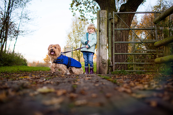 Autumn family portrait shoot by the lake.