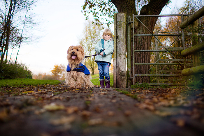 Autumn family portrait shoot by the lake.