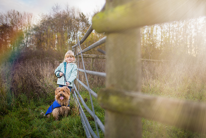 Autumn family portrait shoot by the lake.