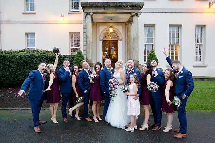 Wedding photography at Brockencote Hall.