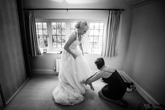 Wedding photography at Brockencote Hall.