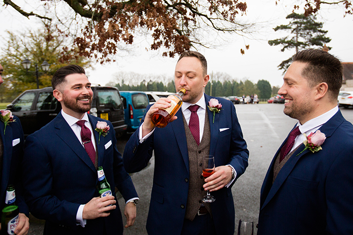 Wedding photography at Brockencote Hall.