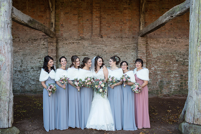 Wedding photography at Dewsall Court, Herefordshire.