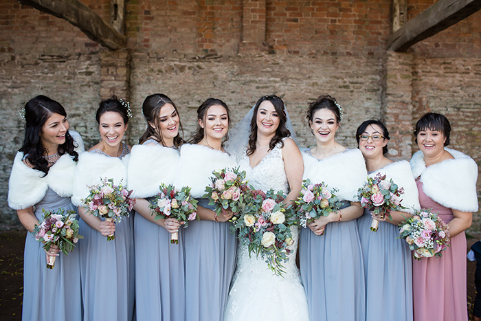 Wedding photography at Dewsall Court, Herefordshire.