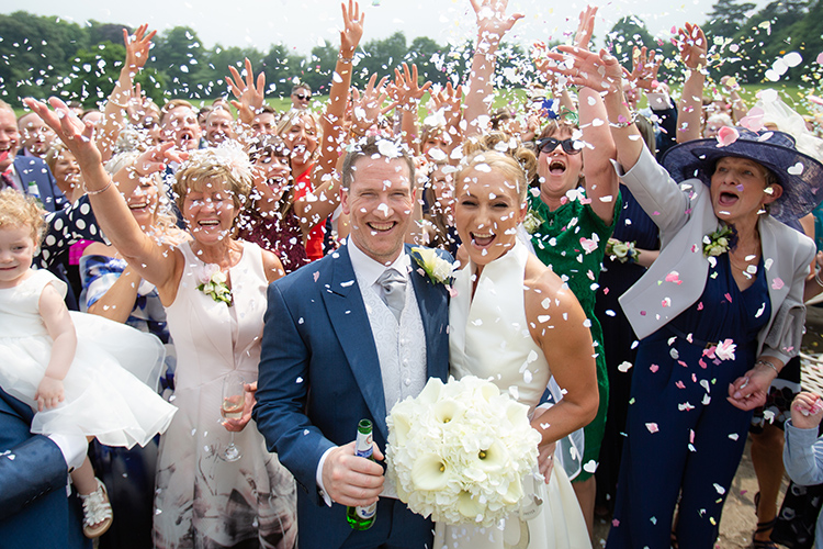 Wedding photography at Brockencote Hall.