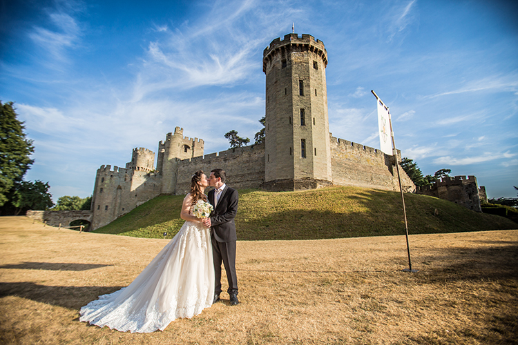 Wedding photography at Warwick Castle