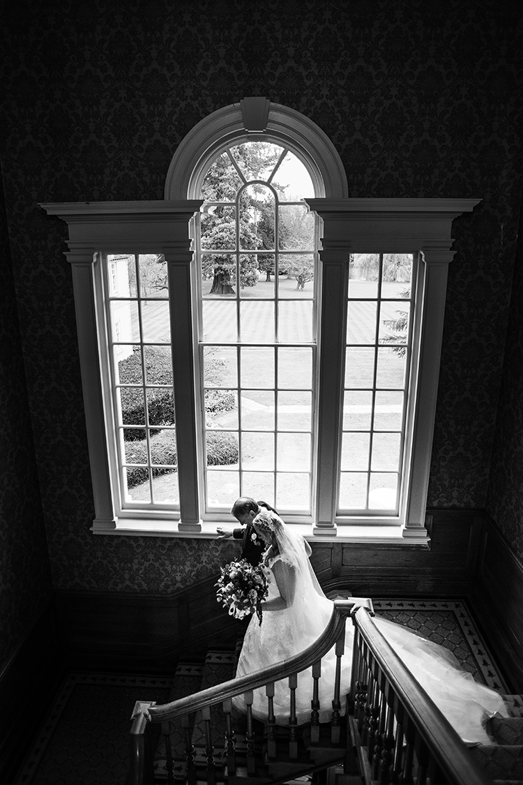 Wedding photography at Brockencote Hall.