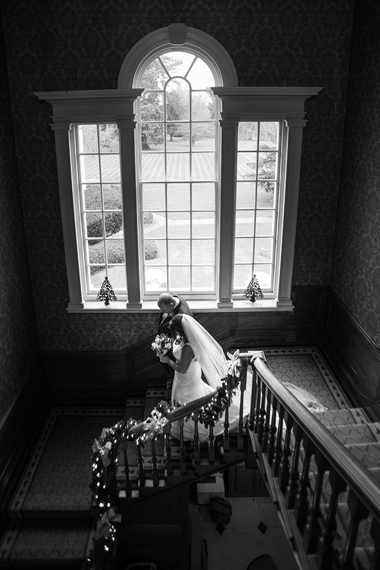 Wedding photography at Brockencote Hall.