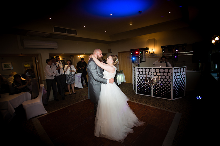 The Bride and Groom's first dance.