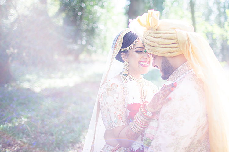 Bride and Groom having a moment