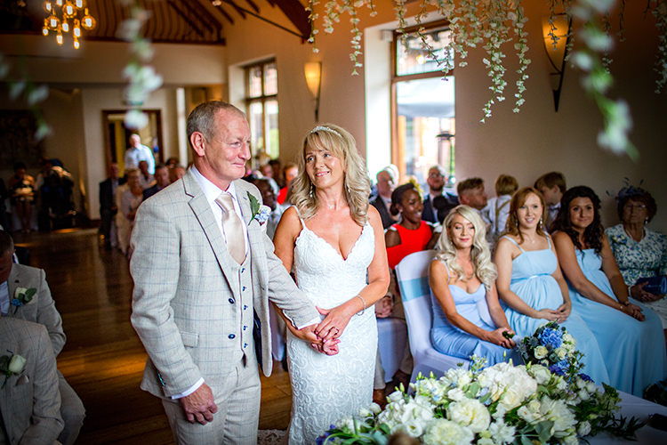 Bride and Groom getting married at Nuthurst Grange