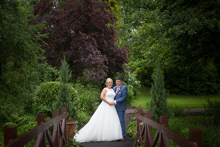 Bride and Groom at The Mill Barns