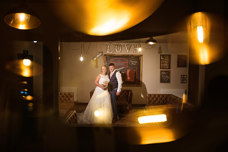 Bride and Groom at The Mill Barns