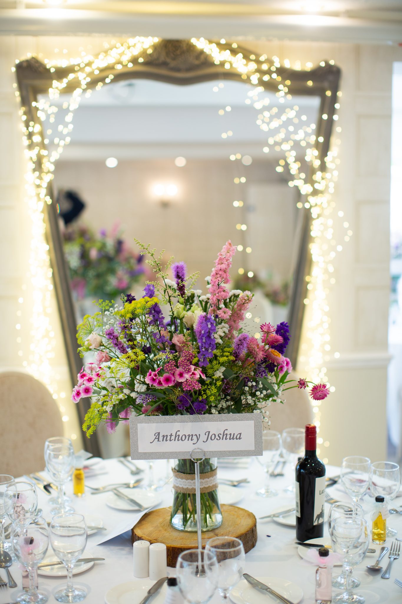 Table at wedding