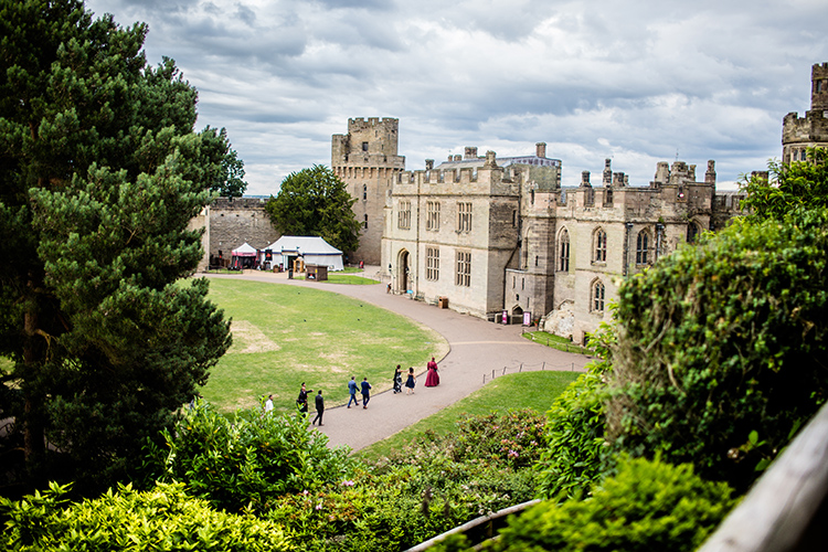 Wedding photography at Warwick Castle