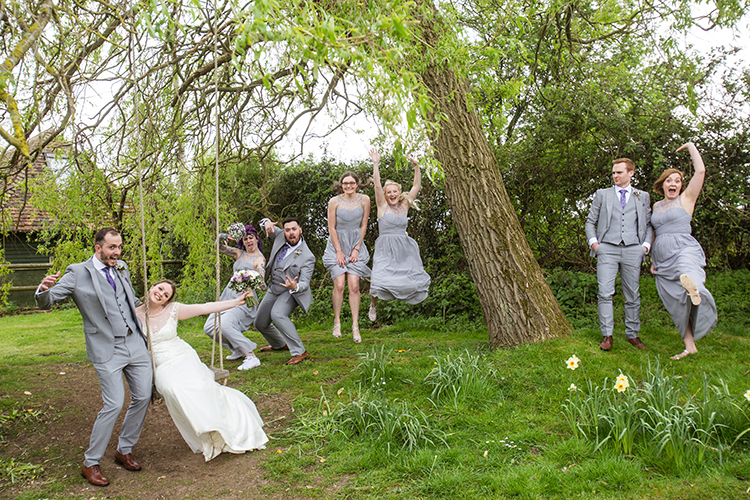 Wedding photography at Bordesley Park.