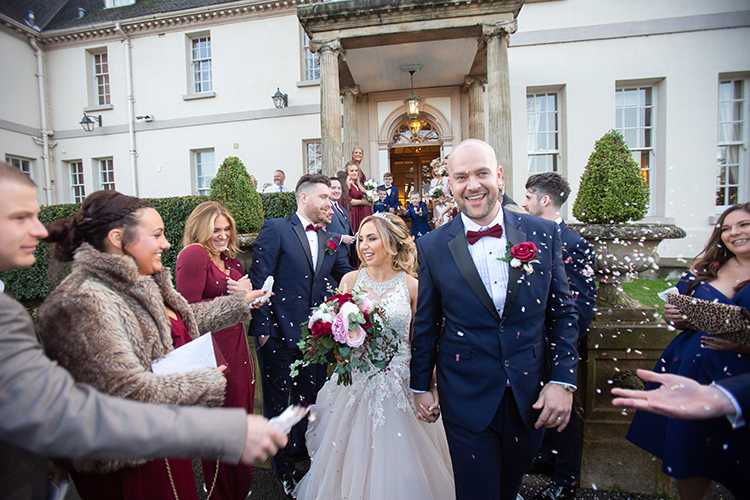 Wedding photography at Brockencote Hall.