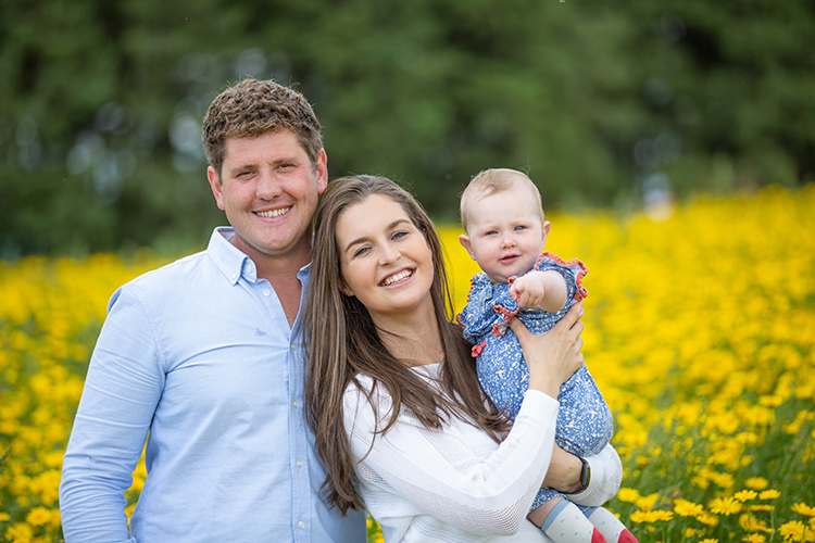 Katie & Mark's Family Portrait Shoot at The Lavender Fields.