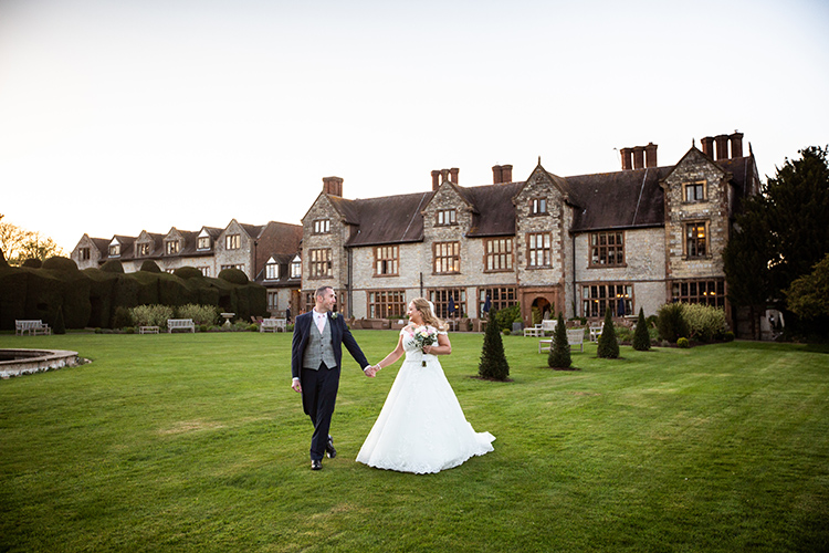 Wedding photography at Billesley Manor Hotel.