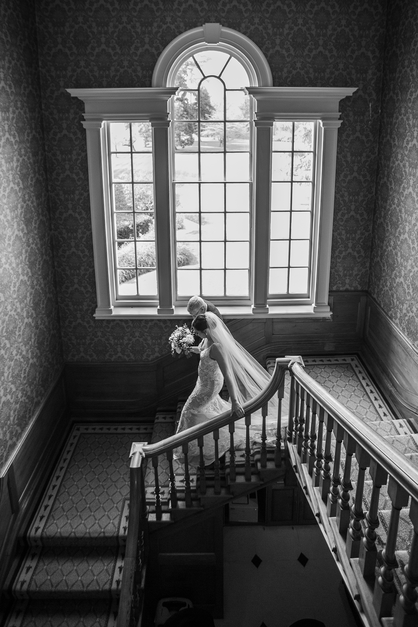 Wedding photography at Brockencote Hall